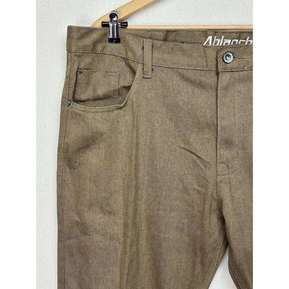 Ablanche New York Mens Brown Jeans 44x32 (31) 100% Cotton Casual Workwear - Picture 2 of 16